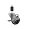 Service Caster 3'' Thermoplastic Rubber Swivel 1-3/8'' Expanding Stem Caster with Brake SCC-EX20S314-TPRB-TLB-138 - alternate 1